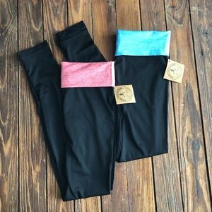 2 pairs of workout leggings